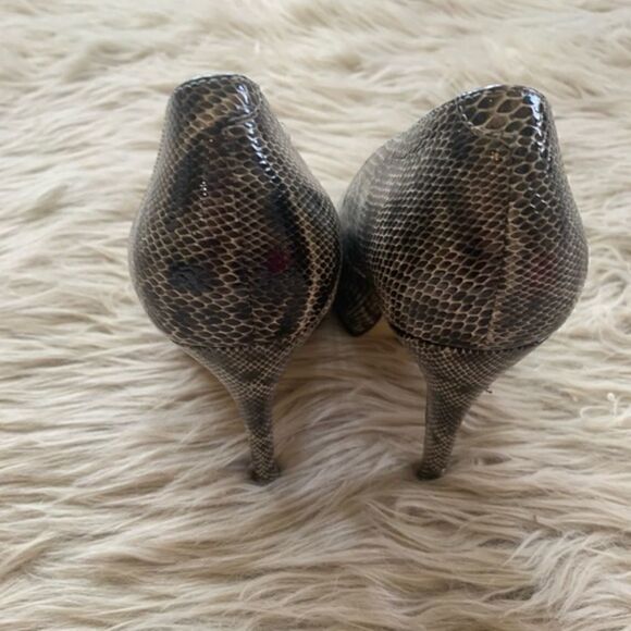 NUDE Snake Skin Heels size 39/8.5 - Picture 4 of 6
